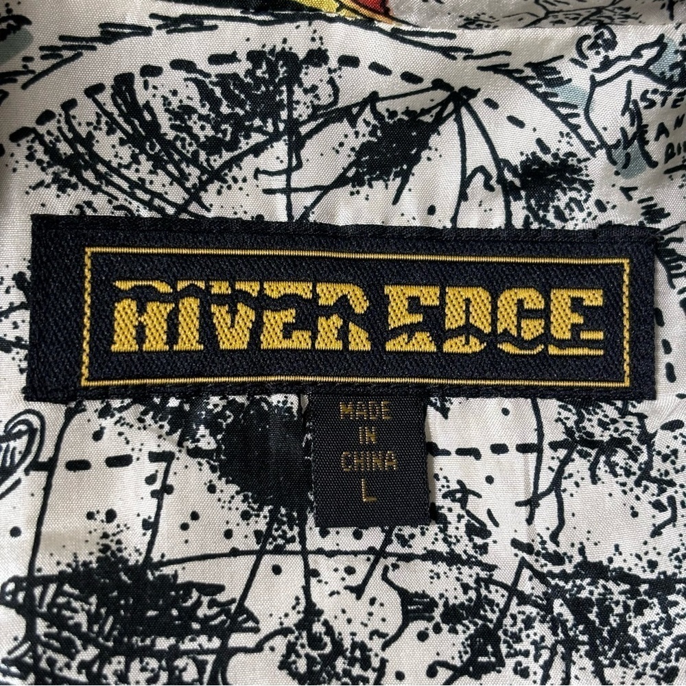 Vintage 100% Silk 80s Geography
Map Windbreaker Sz (L) - Picture 8 of 8